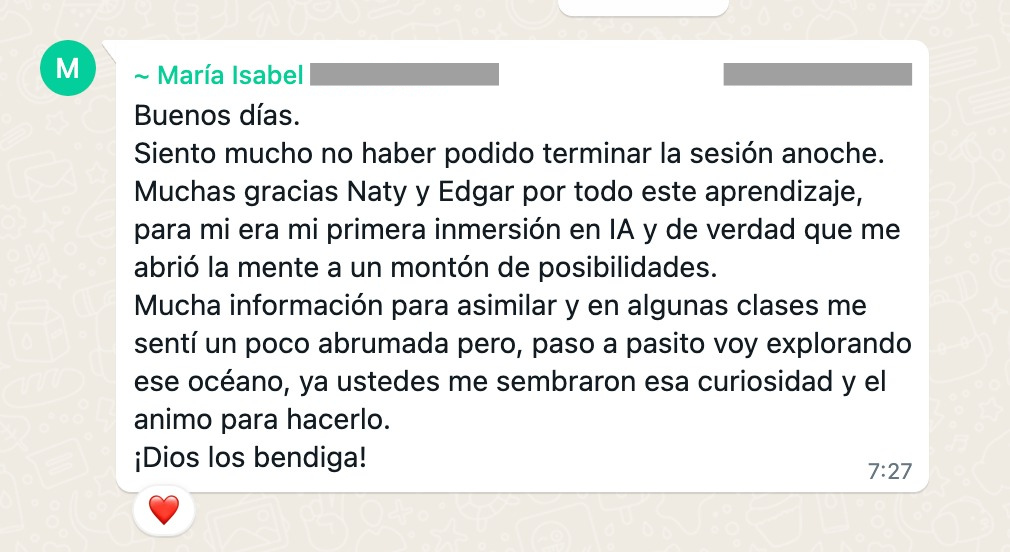 Testimonio de María Isabel